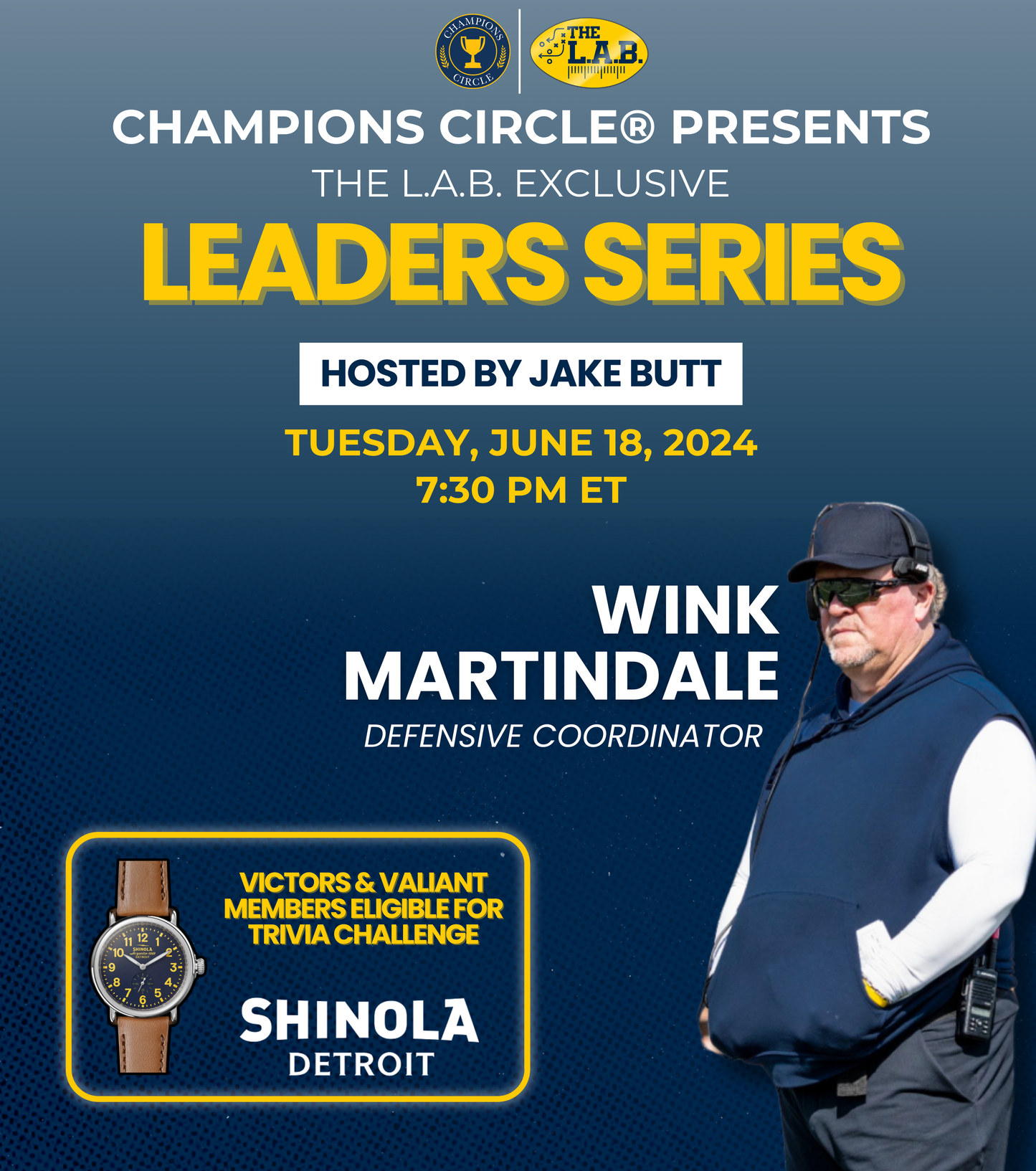 Champions Circle x Leaders Series with Wink Martindale