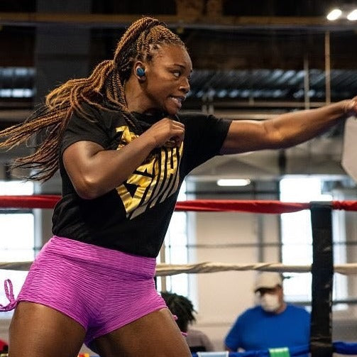 Claressa Shields at a workout